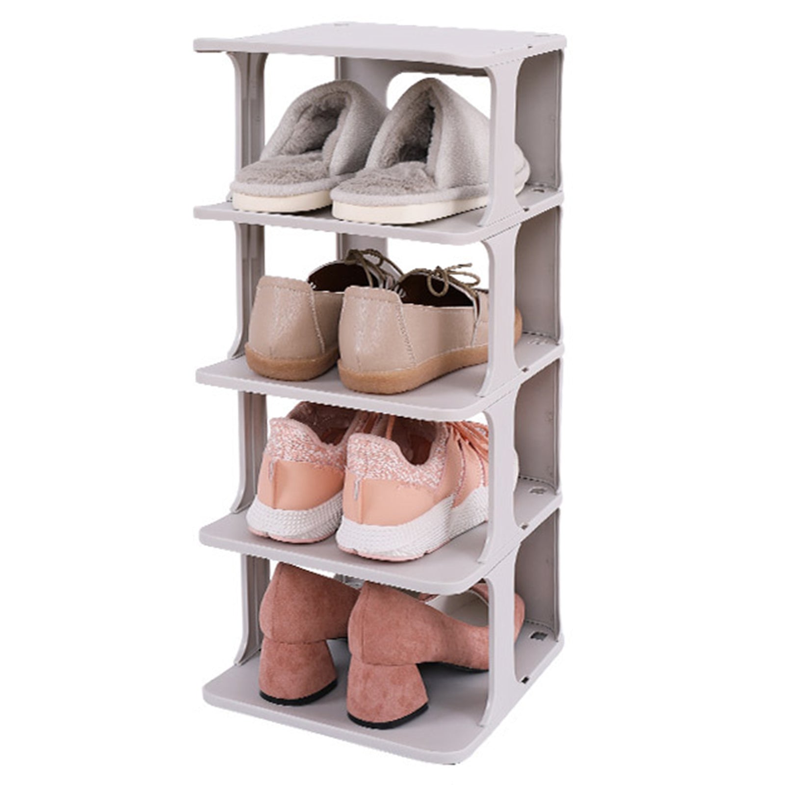 ZY-GA070 4PCS Durable PP Shoe Storage Box Home Shoe Organizer (5 Layers) ZY-GA070 4PCS Durable PP Shoe Storage Box Home Shoe Organizer (5 Layers)